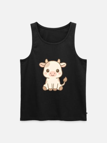 Mignon bébé vache - Débardeur bio Premium Homme - noir