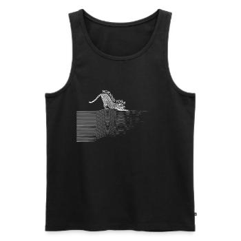 Yoga du matin - Léopard - Débardeur bio Premium Homme - noir - Devant - AI Model Male 178 light (178cm)