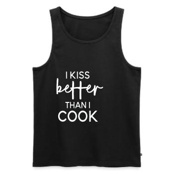 Gastronomie cuisine cadeau maman cuisine restaurant - Débardeur bio Premium Homme - noir - Devant - Michal (187cm)
