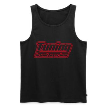 Cartuning Scooter Tuning - Men's Premium Organic Tank Top - black - Front - AI Model Male 178 light (178cm)