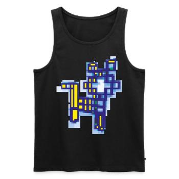 DOUZE CAT - Débardeur bio Premium Homme - noir - Devant - AI Model Male 178 light (178cm)