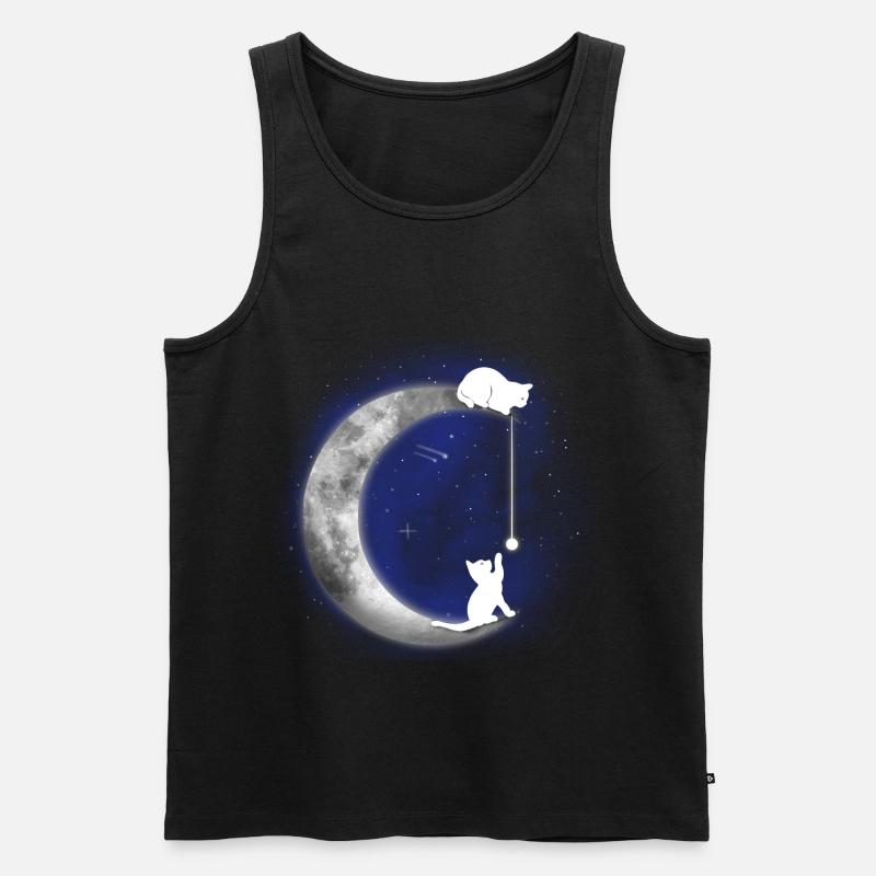 Katze - Männer Premium Bio Tank Top - Schwarz