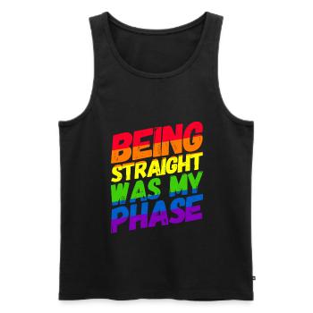 Homosexualité LGBT CSD Gay Pride - Débardeur bio Premium Homme - noir - Devant - AI Model Male 178 light (178cm)