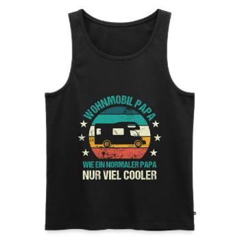 Wohnmobil Papa Camper Vater Campingplatz Vatertag - Männer Premium Bio Tank Top - Schwarz - Vorne - Michal (187cm)