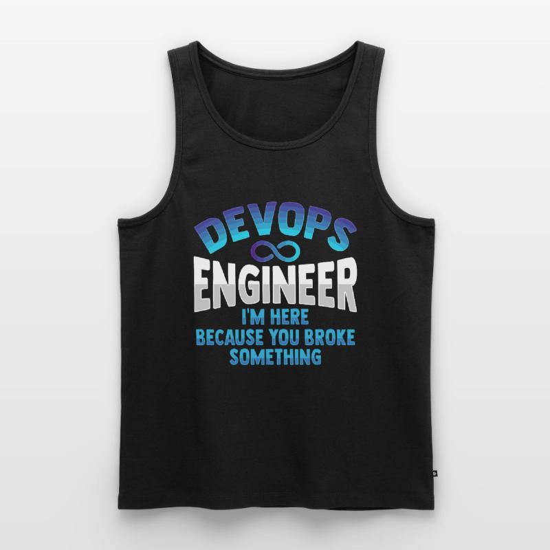 Sys-Admin Developer Devops Engineer Men's Premium Organic Tank Top