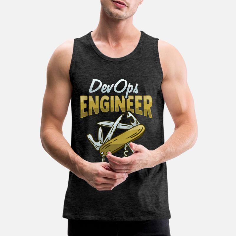 Sys-Admin Developer Devops Engineer Men's Premium Organic Tank Top
