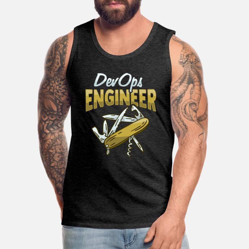Sys-Admin Developer Devops Engineer Men's Premium Organic Tank Top