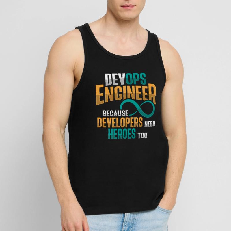 Sys-Admin Developer Devops Engineer Men's Premium Organic Tank Top