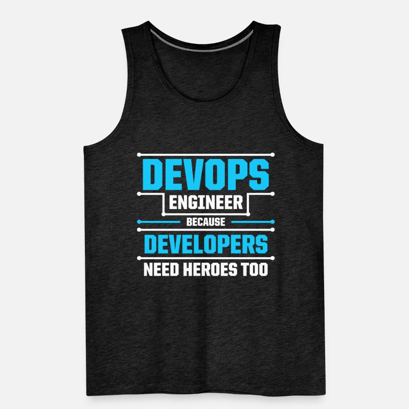 Ingénieur Devops développeur Sys-Admin Débardeur bio Premium Homme
