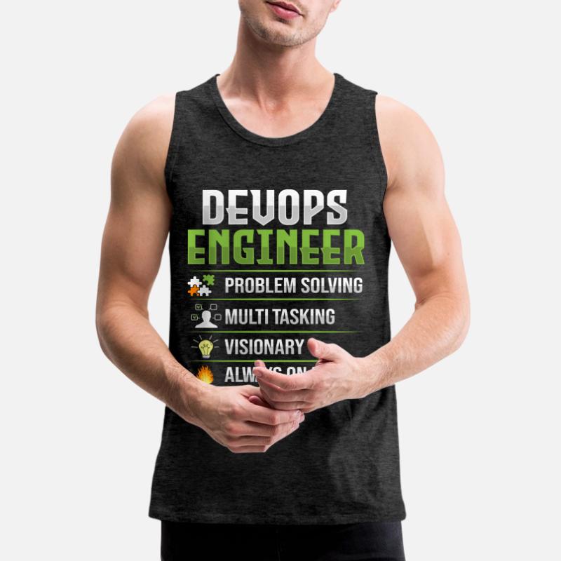 Devops Sys-Admin Developer Men's Premium Organic Tank Top