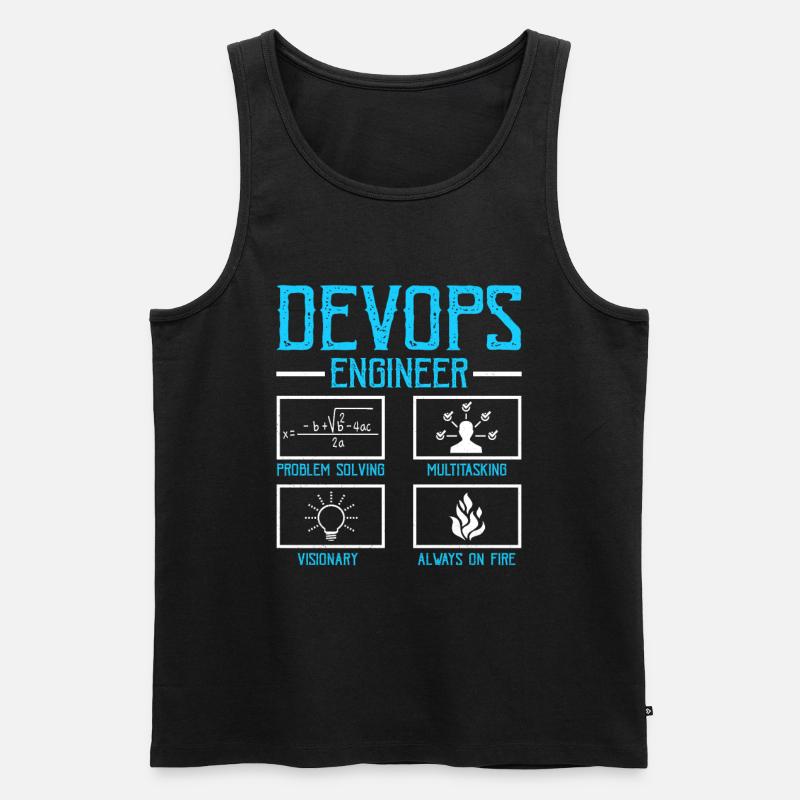 Devops Sys-Admin Developer - Men's Premium Organic Tank Top - black