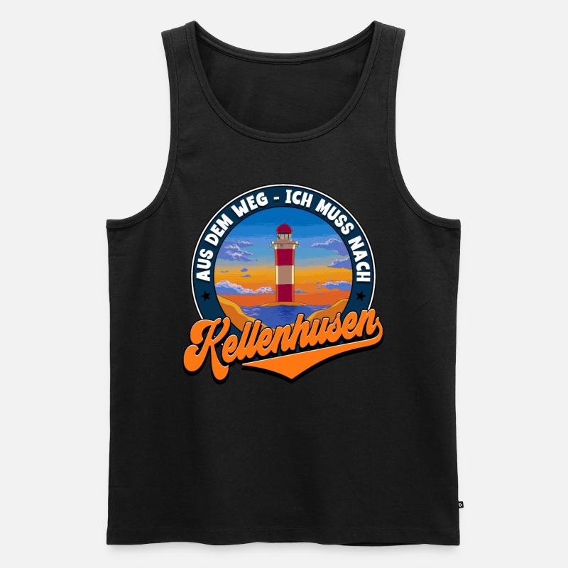 Kellenhusen - Männer Premium Bio Tank Top - Schwarz