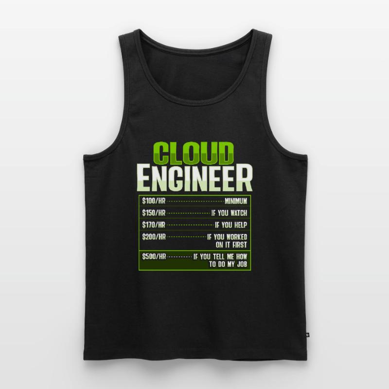 Sys Admin and Developer Cloud Devops Engineer Men's Premium Organic Tank Top