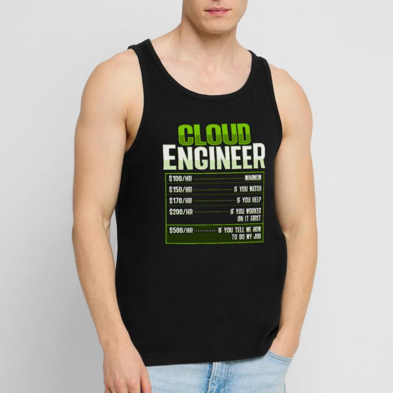 Sys Admin and Developer Cloud Devops Engineer Men's Premium Organic Tank Top