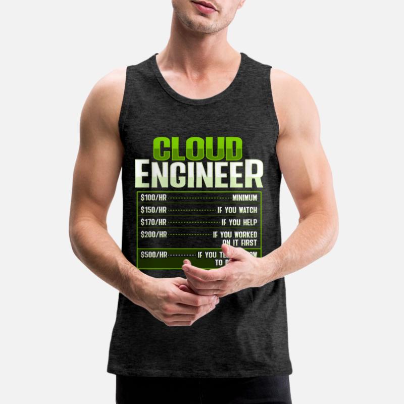 Sys Admin and Developer Cloud Devops Engineer Men's Premium Organic Tank Top