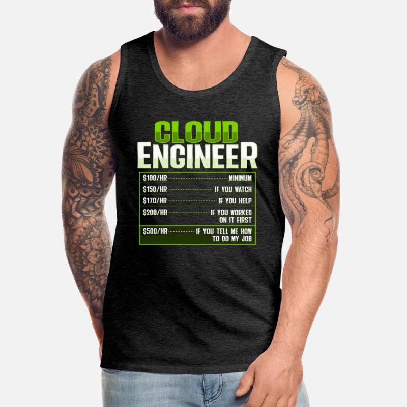 Sys Admin and Developer Cloud Devops Engineer Men's Premium Organic Tank Top