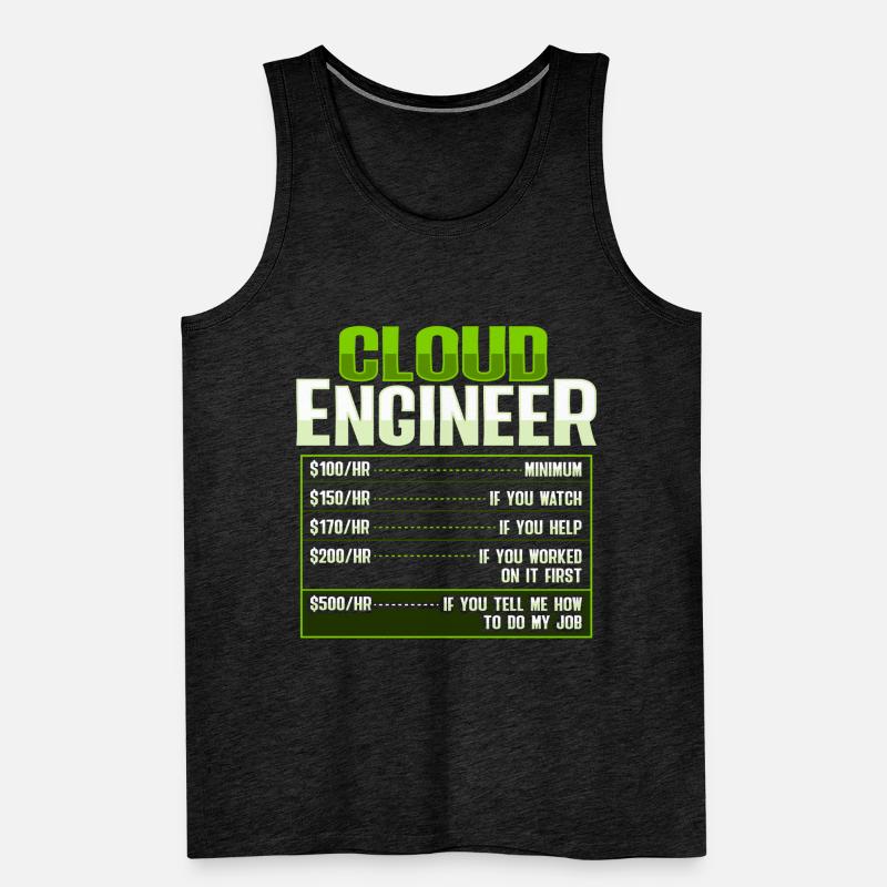 Sys Admin and Developer Cloud Devops Engineer Men's Premium Organic Tank Top