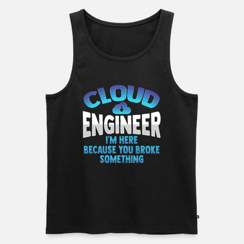 Cloud-Administrator Cloud-Devops - Männer Premium Bio Tank Top - Schwarz