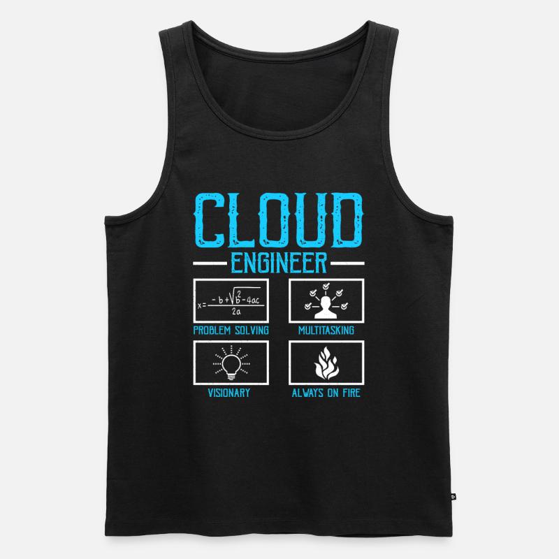 Cloud-Administrator Cloud-Devops - Männer Premium Bio Tank Top - Schwarz