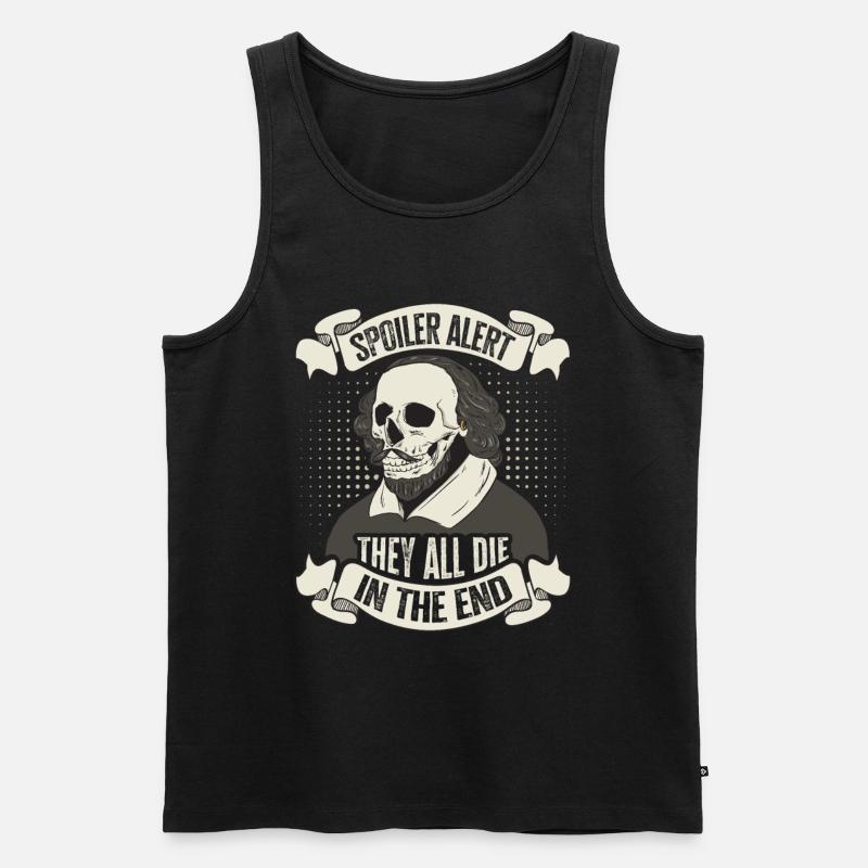 William Shakespeare - Männer Premium Bio Tank Top - Schwarz