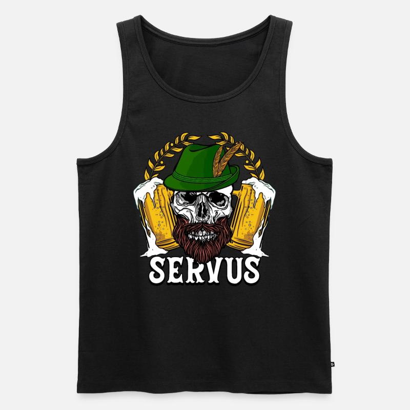 Servus - Männer Premium Bio Tank Top - Schwarz