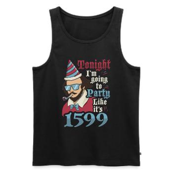 William Shakespeare Theatre Literature - Men's Premium Organic Tank Top - black - Front - AI Model Male 178 light (178cm)