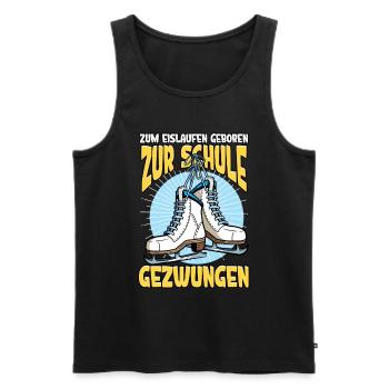 Eislaufen - Männer Premium Bio Tank Top - Schwarz - Vorne - Michal (187cm)