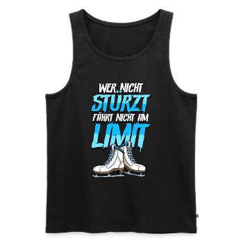 Eislaufen - Männer Premium Bio Tank Top - Schwarz - Vorne - Michal (187cm)