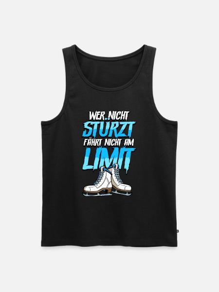 Eislaufen - Männer Premium Bio Tank Top - Schwarz