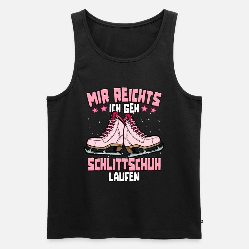 Eislaufen - Männer Premium Bio Tank Top - Schwarz