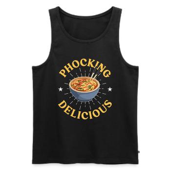 Phocking Delicious Pho asiatische Pho-Nudelsuppe - Männer Premium Bio Tank Top - Schwarz - Vorne - AI Model Male 178 light (178cm)