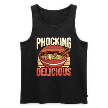 Phocking Delicious Pho asiatische Pho-Nudelsuppe - Männer Premium Bio Tank Top - Schwarz - Vorne - AI Model Male 178 light (178cm)
