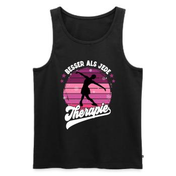 Eislaufen - Männer Premium Bio Tank Top - Schwarz - Vorne - Michal (187cm)