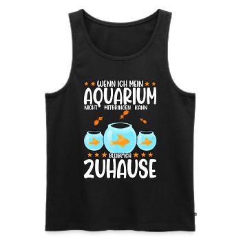 Aquarianer - Männer Premium Bio Tank Top - Schwarz - Vorne - AI Model Male 178 light (178cm)