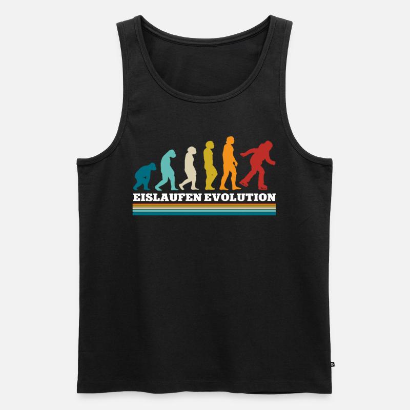 Eislaufen - Männer Premium Bio Tank Top - Schwarz