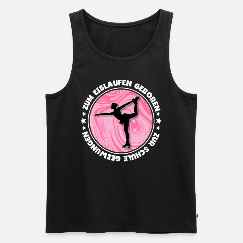 Eislaufen - Männer Premium Bio Tank Top - Schwarz