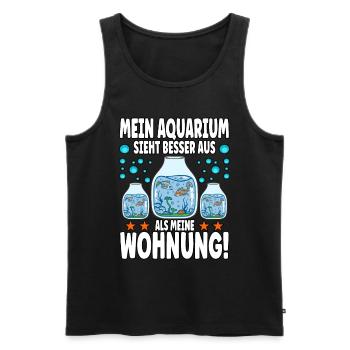 Aquarianer - Männer Premium Bio Tank Top - Schwarz - Vorne - AI Model Male 178 light (178cm)