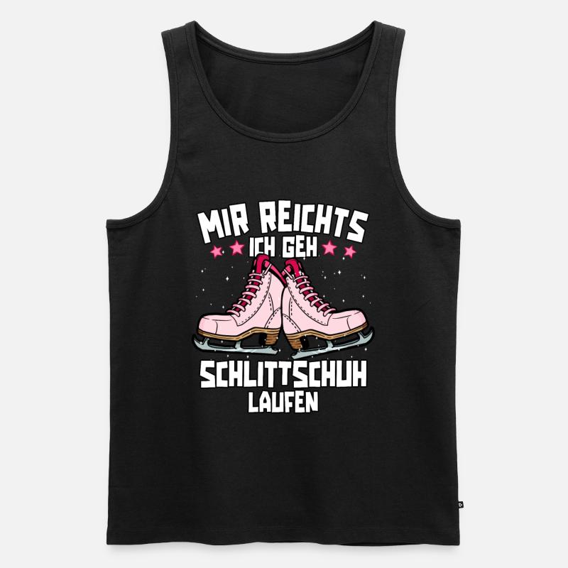 Eislaufen - Männer Premium Bio Tank Top - Schwarz