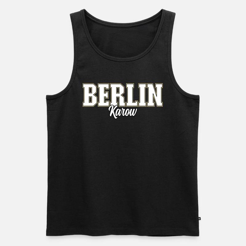 Berlin Karow - Männer Premium Bio Tank Top - Schwarz