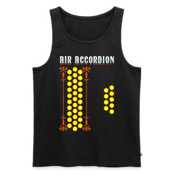 Air Akkordeon spielt Akkordeonmusik Rancheras - Männer Premium Bio Tank Top - Schwarz - Vorne - Michal (187cm)