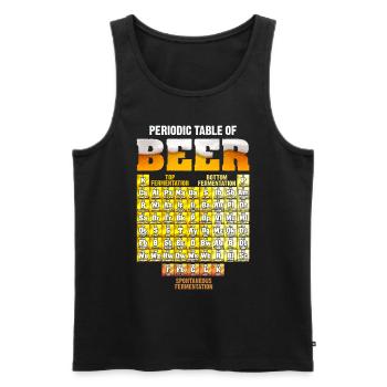 Periodisches Chemisches System Biersorten - Männer Premium Bio Tank Top - Schwarz - Vorne - AI Model Male 178 light (178cm)