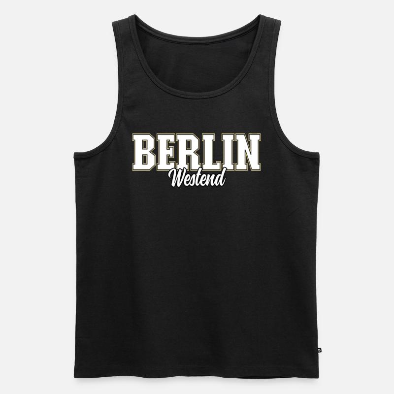 Berlin Westend - Männer Premium Bio Tank Top - Schwarz