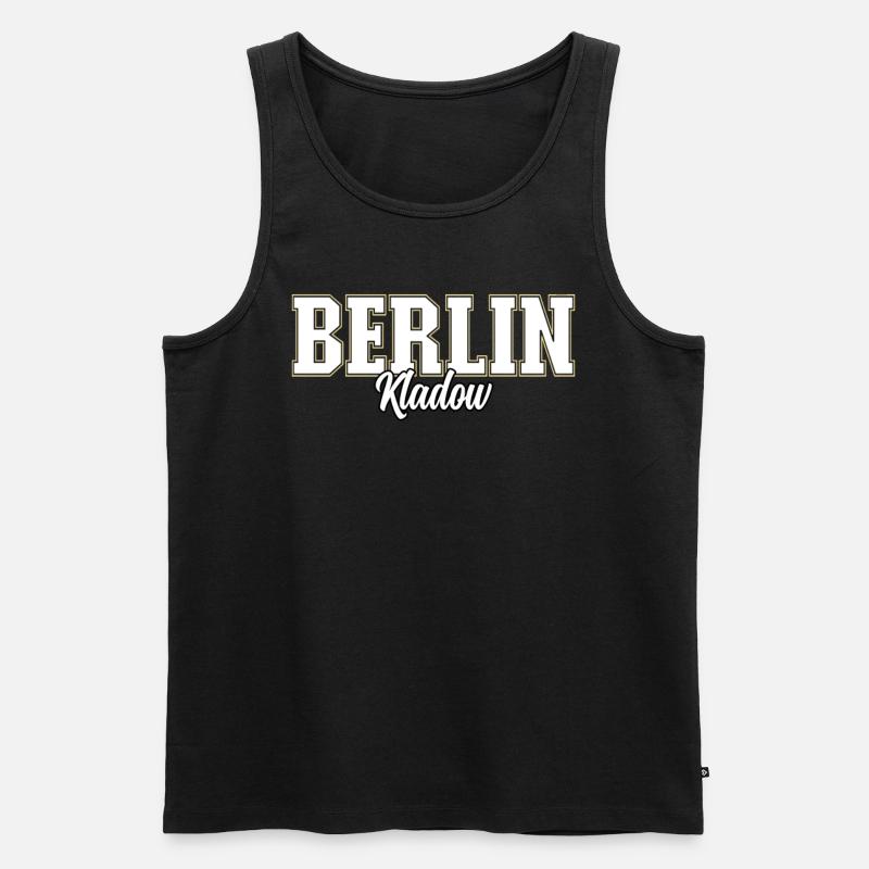 Berlin Kladow - Männer Premium Bio Tank Top - Schwarz
