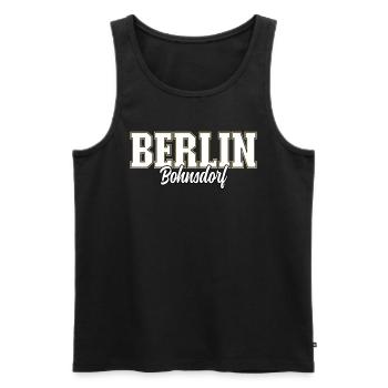 Berlin Bohnsdorf - Männer Premium Bio Tank Top - Schwarz - Vorne - Michal (187cm)