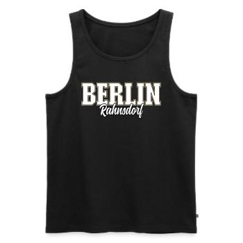 Berlin Rahnsdorf - Männer Premium Bio Tank Top - Schwarz - Vorne - Michal (187cm)