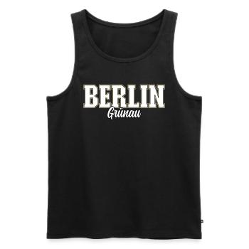 Berlin Grünau - Männer Premium Bio Tank Top - Schwarz - Vorne - Michal (187cm)