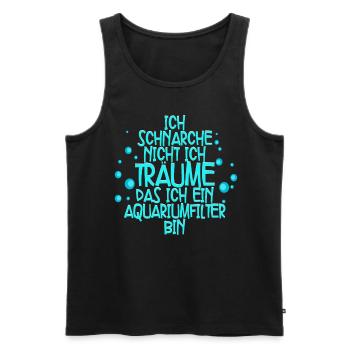 Aquarianer - Männer Premium Bio Tank Top - Schwarz - Vorne - AI Model Male 178 light (178cm)