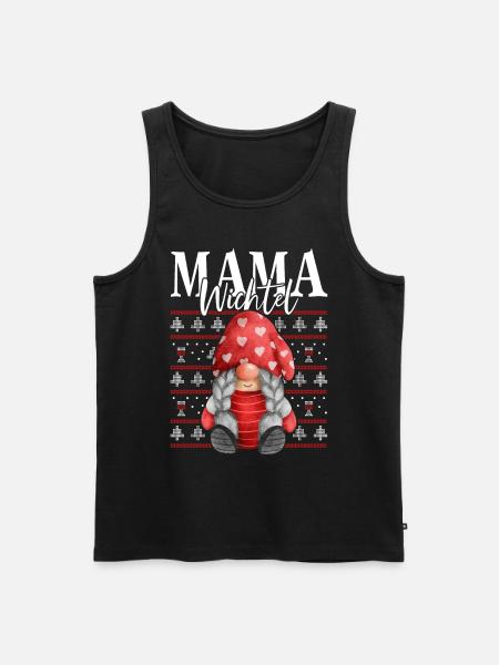 Mama Wichtel Weihnachten - Männer Premium Bio Tank Top - Schwarz