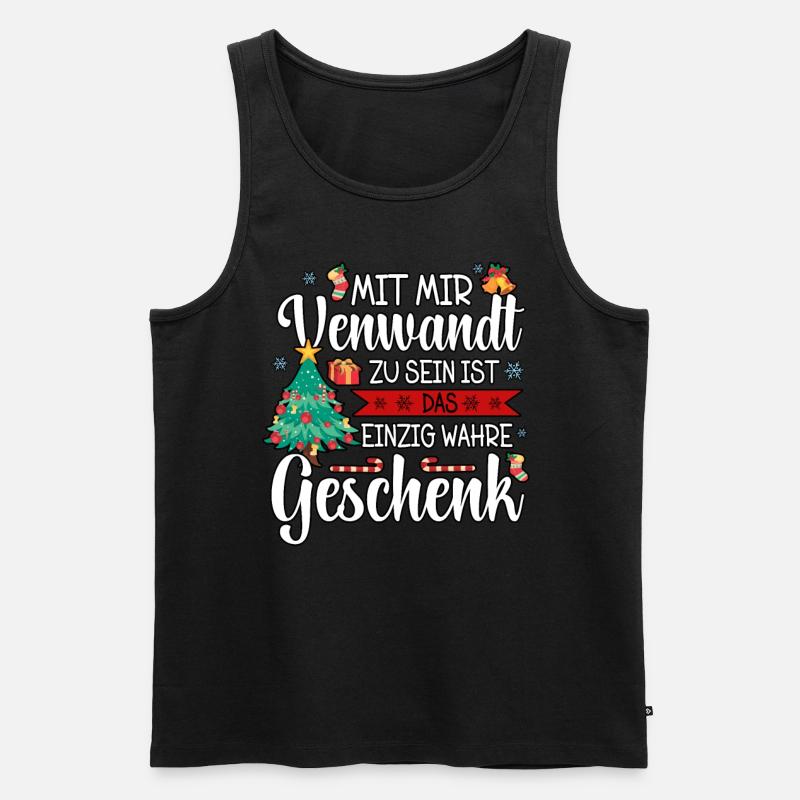 Weihnachten - Männer Premium Bio Tank Top - Schwarz