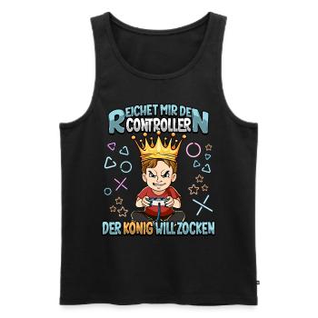 Zocken Reichet mir den Controller Gaming - Männer Premium Bio Tank Top - Schwarz - Vorne - Michal (187cm)